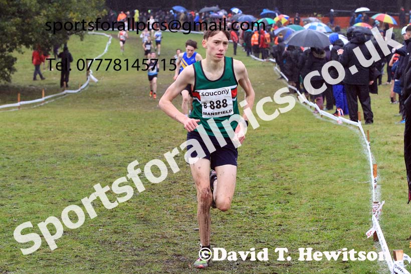 Boys Under-15s 2023 National Cross Country Relays, Berry Hill Park, Mansfield.  Photo: David T. Hewitson/Sports for All Pics